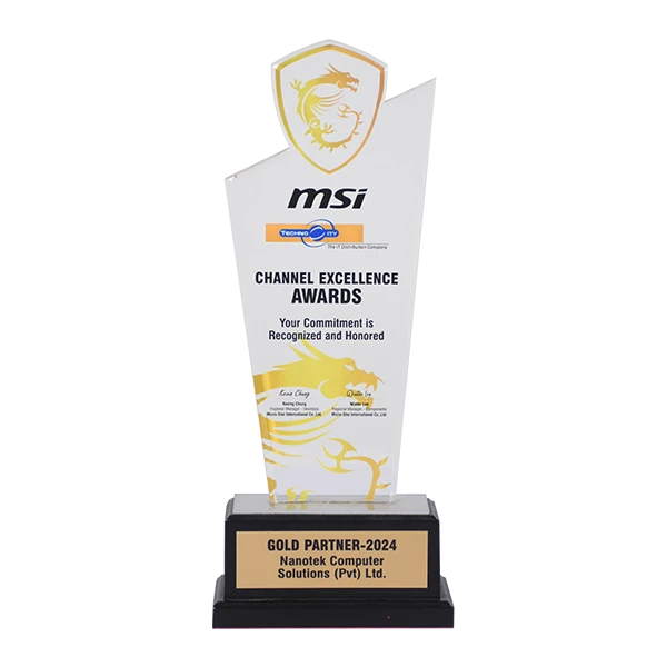 MSI Channel Excellence Gold Partner Award 2024