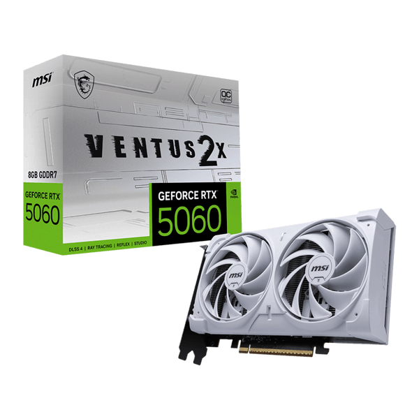 MSI GeForce RTX 5060 8G VENTUS 2X OC WHITE