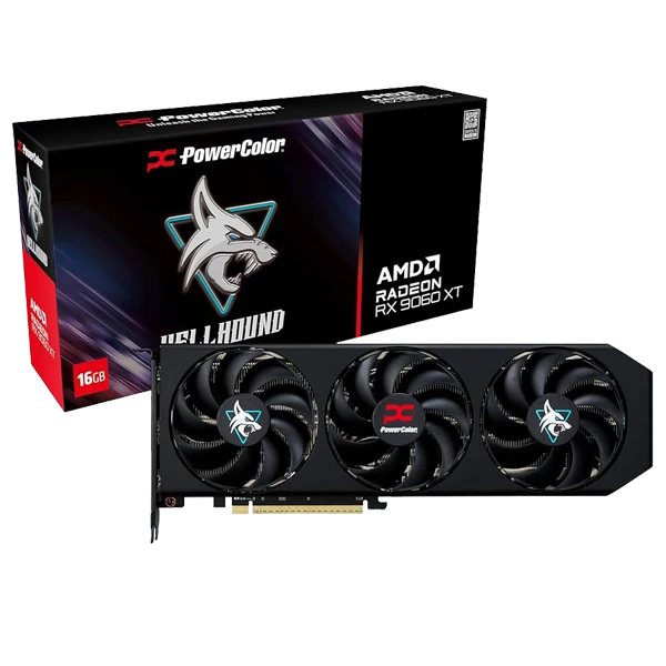 PowerColor Hellhound AMD Radeon RX 9060 XT 16GB GDDR6