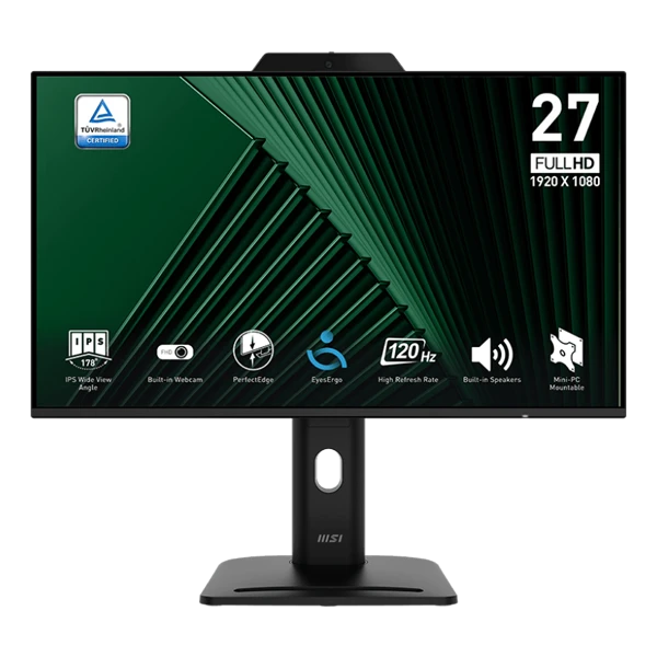 MSI Pro MP272PMG 27" 120Hz FHD With Built in Mic & Web Camera