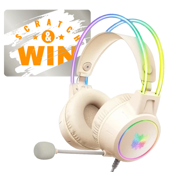 ONIKUMA X15 PRO TYPE-C WIRED RGB  GAMING HEADSET - Beige
