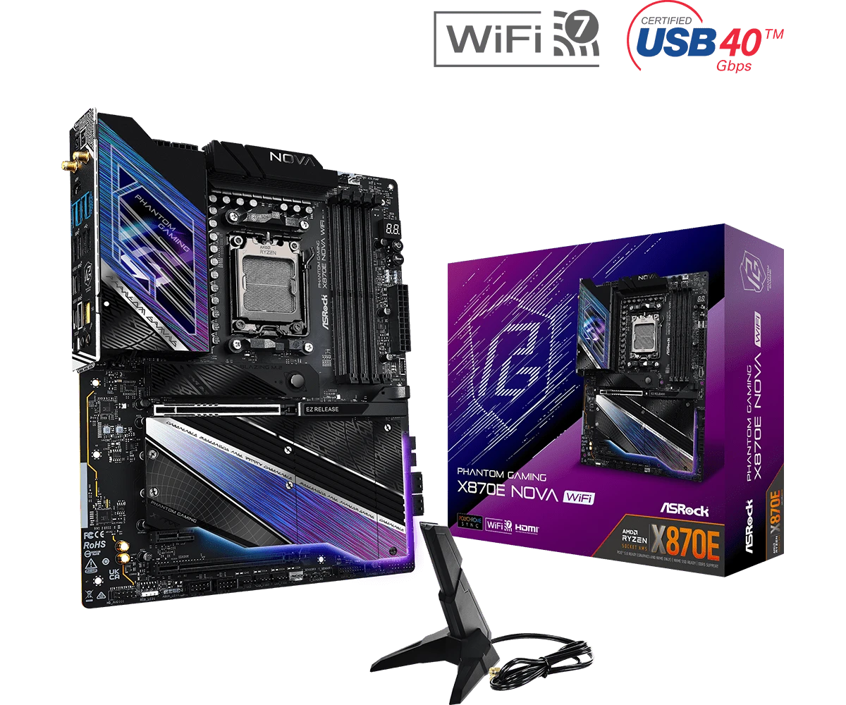 ASROCK PHANTOM GAMING X870E NOVA WIFI DDR5