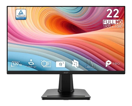 MSI PRO MP225 E12VL 21.5" 120HZ Frameless Monitor