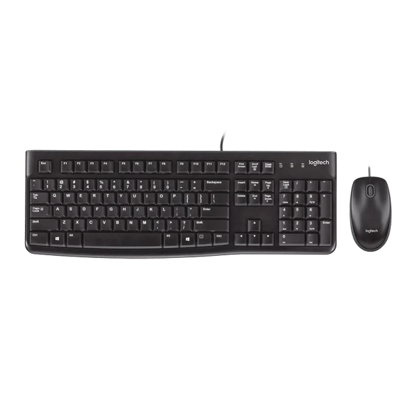LOGITECH MK120 WIRED KEYBOARD AND MOUSE COMBO-image