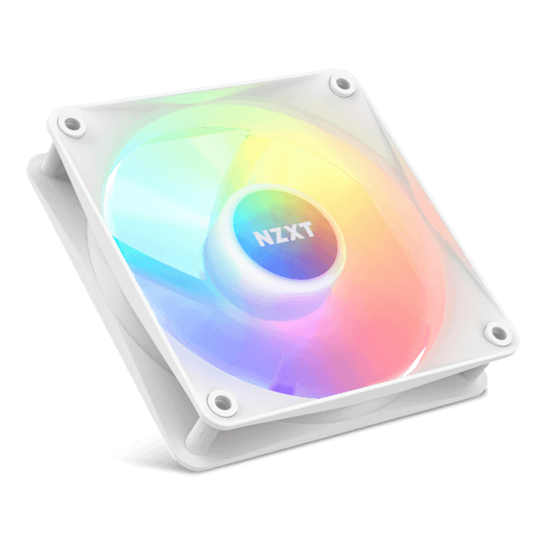 NZXT F120 RGB Core 120mm Hub-Mounted Single Pack RGB Fan BLACK/WHITE-image