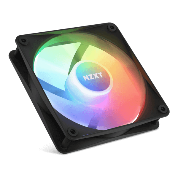 NZXT F120 RGB Core 120mm Hub-Mounted Single Pack RGB Fan WHITE/ Black-image